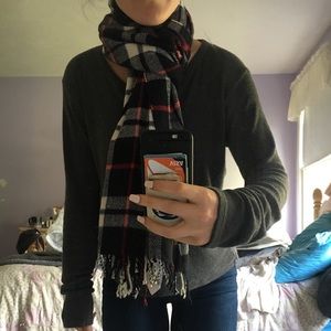 J. Crew Plaid Wool Scarf